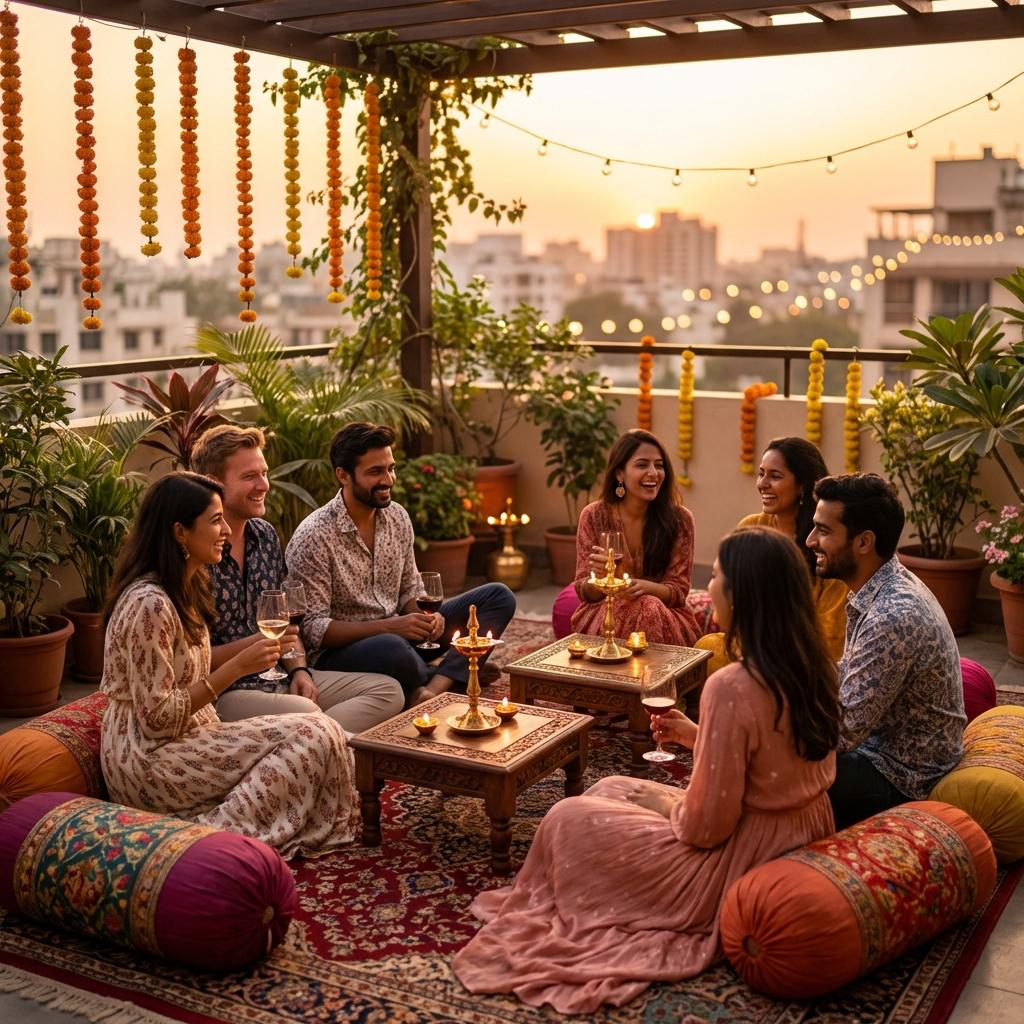 Intimate Rooftop Gathering