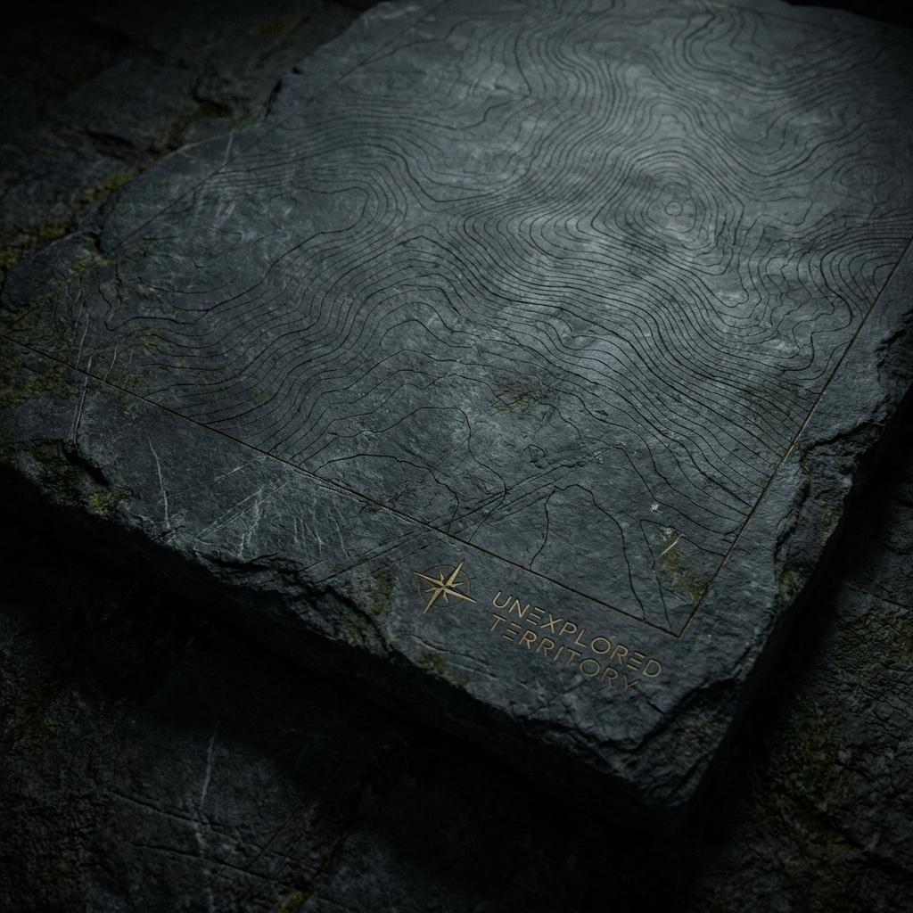 Dark Topographic Map Texture